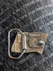 1991 Patriotic Flag Belt Buckle #1981 by The Great American Buckle Co. USA