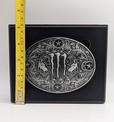 NEW Monster Energy Belt Buckle 2026 Morgan Wallen Alloy Steel In Box Rodeo X2