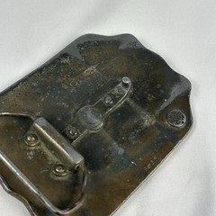 Vintage Bergamot Brass Works America’s Heroes Fire Dept Boston Brass Belt Buckle