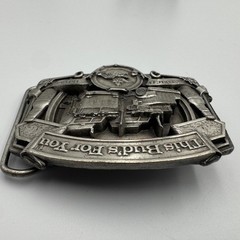 Vintage 1987 Budweiser American Trucker Belt Buckle Bergamot Brass Works D-175