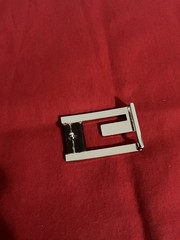 Vintage Gucci 90’s G Square Leather Belt Buckle