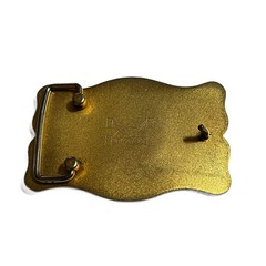 VTG Lazy K Black Hills Gold Tone Metal American Eagle Belt Buckle