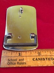 Double Horseshoe Large Blue Stone Silver And Gold Tone Belt Buckle