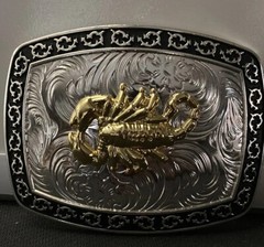 Scorpion Western Rodeo Cowboy Belt Buckle Hebilla Vaquera con alacran