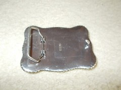 WESTERN STYLE BELT BUCKLE WITH LONGHORN IN THE CENTER