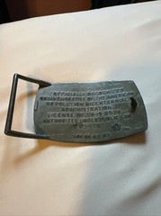 American Revolution Bicentennial Commemorative Brass Belt Buckle 1776-1976