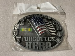 Vietnam Vet Forgotten Hero USA Metal Fashion Belt Buckle (ONLY 2 LEFT)