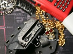 TC4 Titanium Alloy Belt Clip Kydex Plate Clip Pocket Clip Waist Clip Hook Buckle