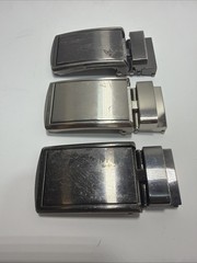 Lot of 3 SlideBelts Ratchet Belt Buckles 1.25” Replacement Buckles OEM Metal
