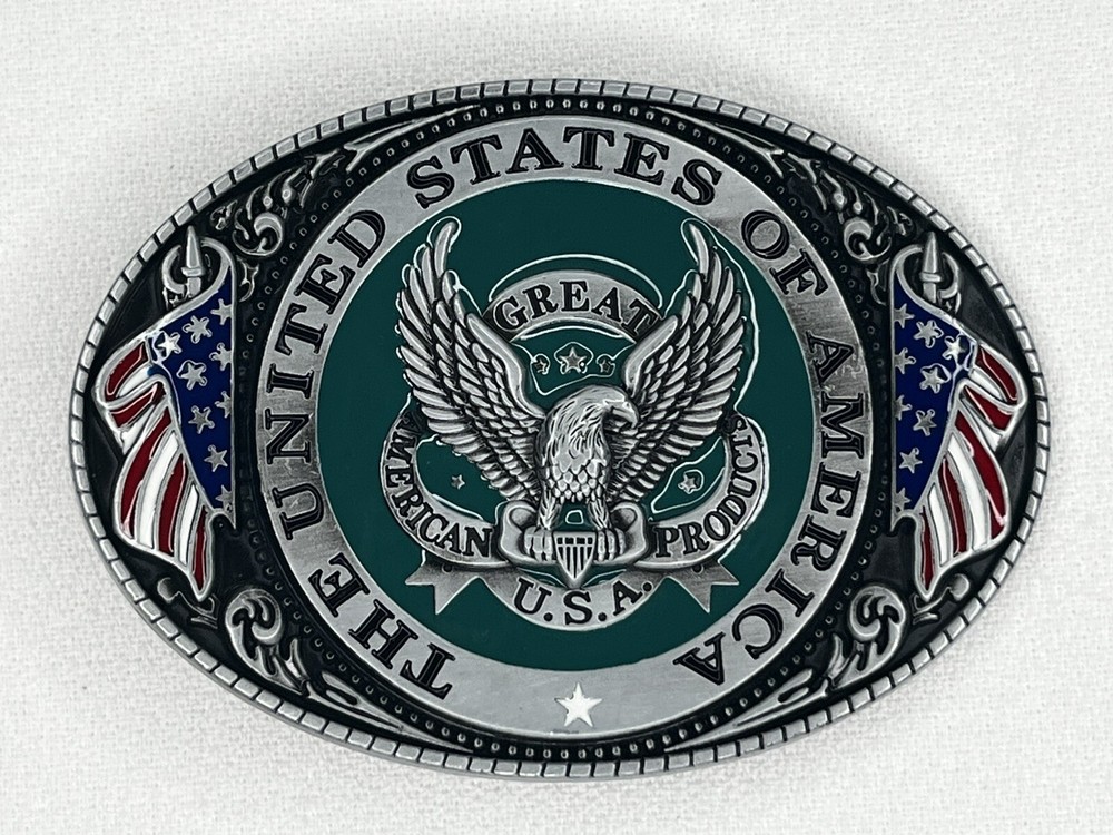 The United States of America Belt Buckle Metal