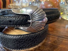 Alexander James Reid style Sterling Silver Belt Buckle Set NuBelt 38-41-1.3/8🦬✅