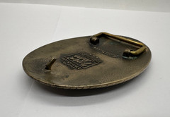 VTG Tony Lama Texas State Series Belt Buckle Solid Brass Lone Star State SEAL