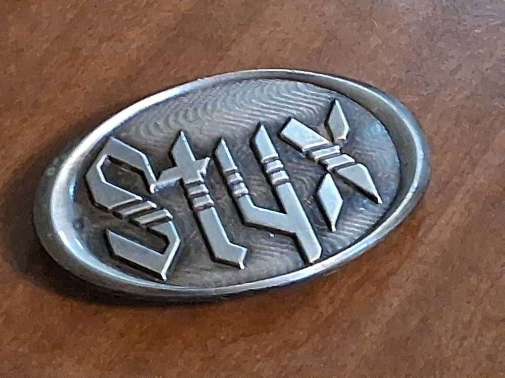 Vintage Styx Rock Band Belt Buckle A&M Records & Tapes Very Collectible