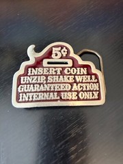 Vintage Collectible Insert Coin Great American Buckle Company Metal Belt Buckle