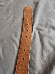 Rocawear Co. RW Logo Metal Buckle BS220 Western Floral Engraved Embossed Belt 38