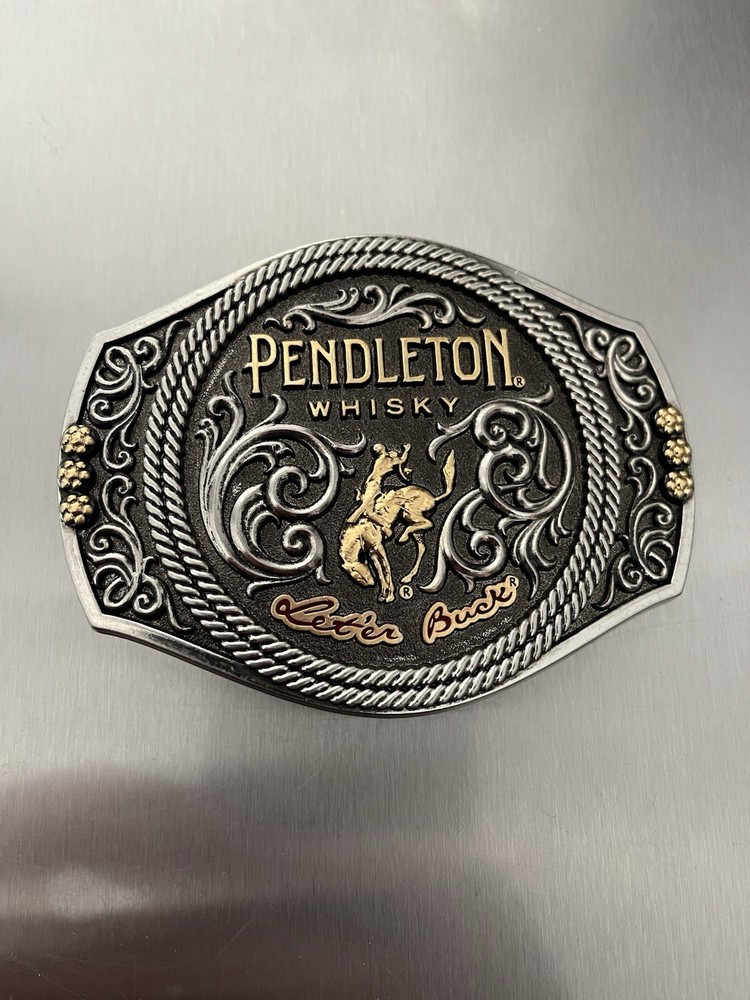 Pendleton Whisky Belt Buckle Montana Silversmiths Limited Edition 2021 New