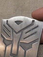 Transformers Metal Belt Buckle deception vintage 3 1/2&Prime;