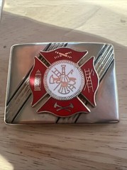 Firefighters Logo Symbol Metal Belt Buckle.