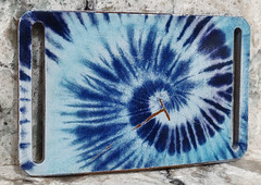 GRIP6 BELT BUCKLE – BLUE TIE DIE – GLOSS – 1.5 INCH WIDE