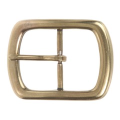 1 1/2&Prime; (38 mm) Nickel Free Center Bar Single Prong Rectangular Belt Buckle