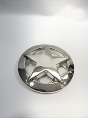 Chrome Sheriff’s Star / Texas Star Belt Buckle Metal Cowboy Western Biker