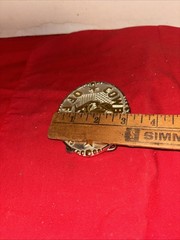 COWBOYS OF FAITH, Metal, Gold On Silver Toned belt buckle- Estate Find