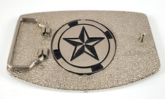 Skeleton & Bones Crossed Reversible Spinning Belt Buckle