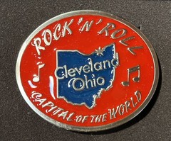 belt buckle – Rock n Roll Capital of the World – Cleveland Ohio – New In Box