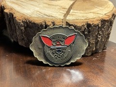 1976 Chevrolet Bicentennial Belt Buckle Chevy Eagle Logo R Roberts USA RARE GMAD