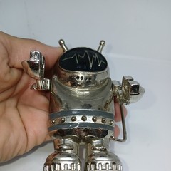 Men&rsquo;s Chrome Belt Buckle Outer Space Suit Man Alien Astronaut