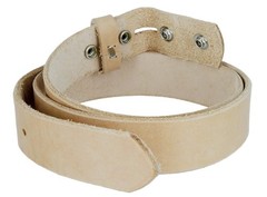 Hand Crafted Made In USA Heavyweight Natural One Piece Cowhide 30,