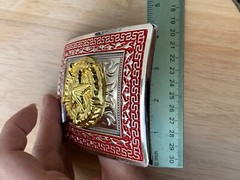 Western Buckle Silver Gold Red Texas Lone Star Cowboy Fit 2 » Hebillas Vaqueras