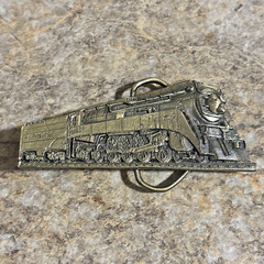 1984 SOUTHERN PACIFIC Train Brass Belt Buckle