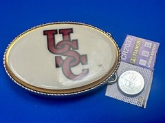 USC University Of Southern California Led Flashing Belt Buckle W/ Fresh Battery!