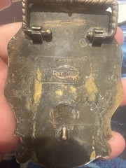 Vintage CAT Licensed Caterpillar Diesel Power Belt Buckle.