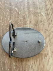 AVON BRAND Silver METAL Western Theme cowboy saddle decor BELT BUCKLE Never Used