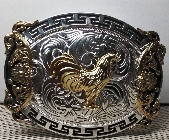 ROOSTER Western Cowboy Belt Buckle Hebilla Vaquera DE GALLO