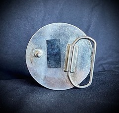 “ Orbital” Buckle Archive OOAK Industrial Round 2.5&Prime; Darren McNeese