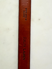 Ralph Lauren Genuine American Alligator Belt w/Sterling Buckle Made in Italy