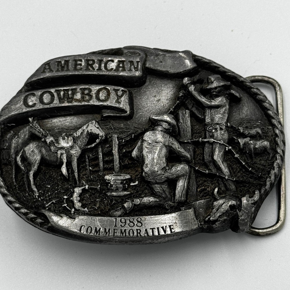 Arroyo Grande Buckle Co 1988 American Cowboy Limited Edition Belt Buckle 295