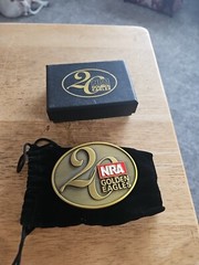 NRA National Rifle Association Golden Eagles 20 Belt Buckle NEW Unused