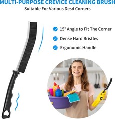 Multi-Purpose Hard Bristle Crevice Cleaning Brush -Deep Cleaning Essential Tool