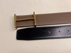 38mm Buckle Replacement Belt Buckle Polished Gold/Silver H with Pouch