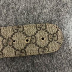 GUCCI Pre-Owned Belt Gg Buckle All Pattern Beige Additional Holes