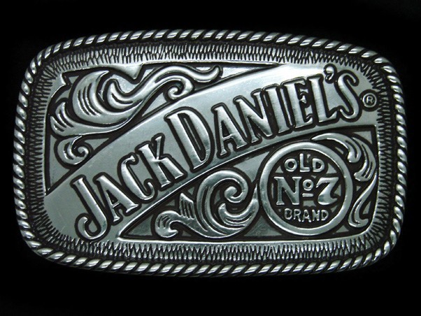 SL13124 2005 GREAT **JACK DANIEL&rsquo;S WHISKEY** BOOZE ADVERTISEMENT BELT BUCKLE