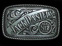 SL13124 2005 GREAT **JACK DANIEL&rsquo;S WHISKEY** BOOZE ADVERTISEMENT BELT BUCKLE