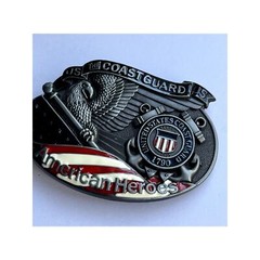 Coast Guard American Heroes Belt Buckle