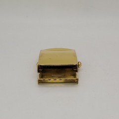 Belt Buckle Military Style Brass Gold color Made in Taiwan Autogrip slide style