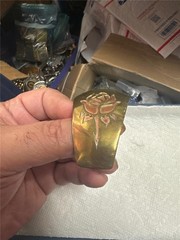 Vintage Engraved Rose Belt Buckle Very Unique