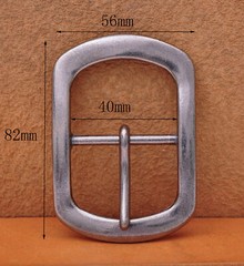 Casual Mens Retro Silver Plated Huge Center Bar Jeans Belt Buckle Fit 40mm Strap